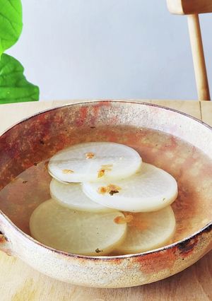 白だしで梅流し☆胃に優しい脂肪燃焼スープ-レシピのメイン写真