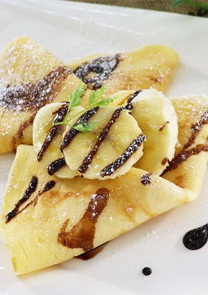 もっちもち♡豆腐でチョコバナナクレープ-レシピのメイン写真