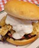 チキンレモンチーズソースバーガー