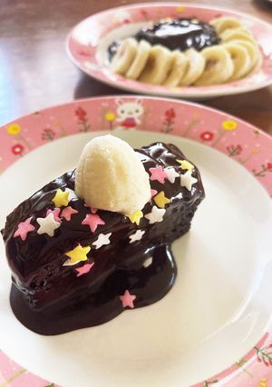 【簡単】チョコかけるだけ！チョコケーキ♡-レシピのメイン写真