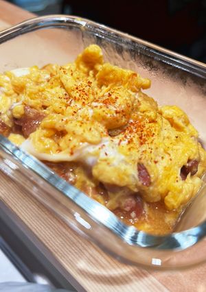 簡単☆お弁当おかず！焼き鳥缶のふわ卵とじ-レシピのメイン写真