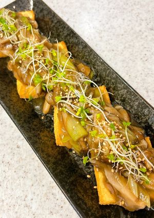 絹揚げ焼きに♪きのこの中華あんかけ-レシピのメイン写真