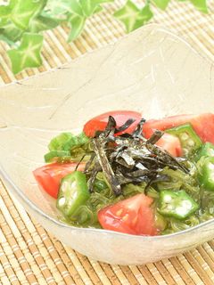 トマトのオクラめかぶ和え-レシピのメイン写真