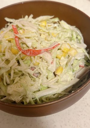 超簡単！シャキシャキコールスローサラダ-レシピのメイン写真
