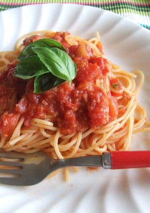 ほんのり甘い♪ツナのトマトソースパスタ-レシピのメイン写真