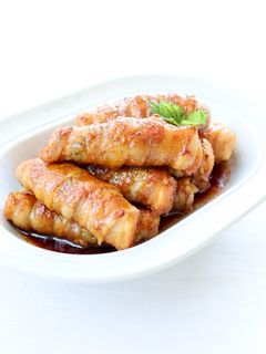 ムチッと美味しい【絹揚げの豚巻き(甘醤油-レシピのメイン写真