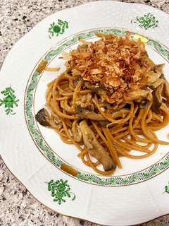ワンパン!鰹節きのこ和風クリームパスタ-レシピのメイン写真