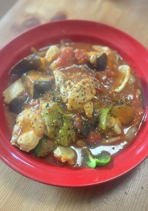 スパイシーチキントマト煮込み-レシピのメイン写真