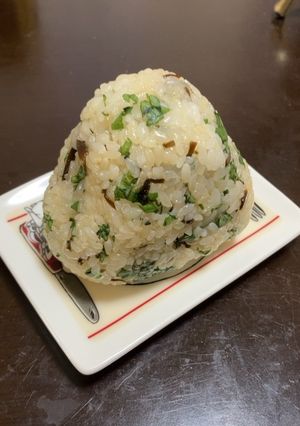 大葉と塩昆布のおにぎり-レシピのメイン写真