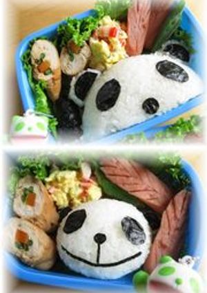 どアップ!生茶パンダ弁当♥♡-レシピのメイン写真