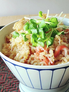 カニかま&エリンギ炊き込みご飯☆しいたけ-レシピのメイン写真