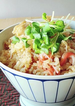 カニかま&エリンギ炊き込みご飯☆しいたけ-レシピのメイン写真