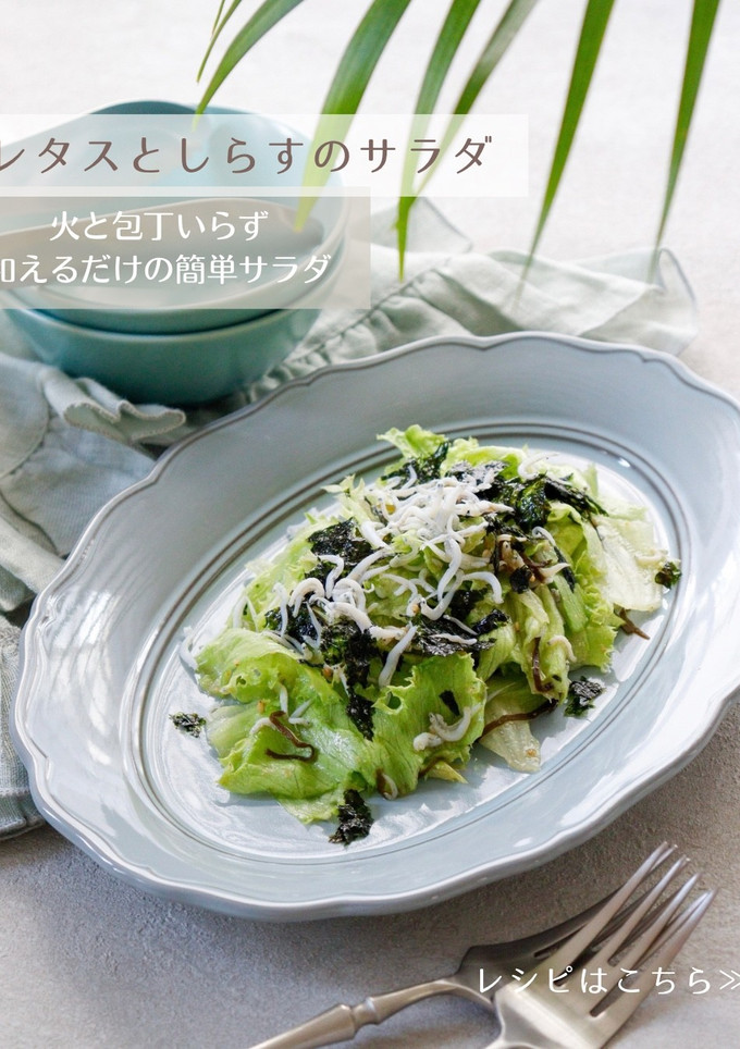 レタスとしらすのサラダ-レシピのメイン写真