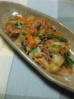 春雨とあるもの野菜の中華煮込み。-レシピのメイン写真