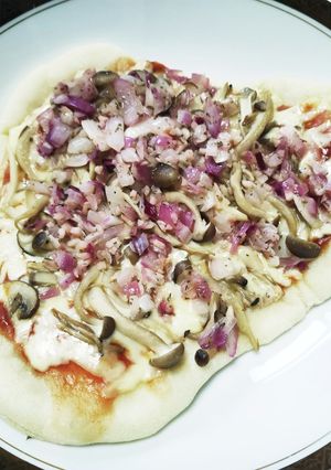 キノコと野菜のピザ〜サイゼリア風〜-レシピのメイン写真
