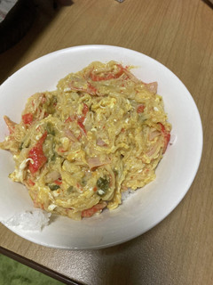 エスニックかに玉丼-レシピのメイン写真