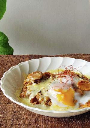 シメジ☆カレーチーズ魚ニソ☆グラタン弁当-レシピのメイン写真