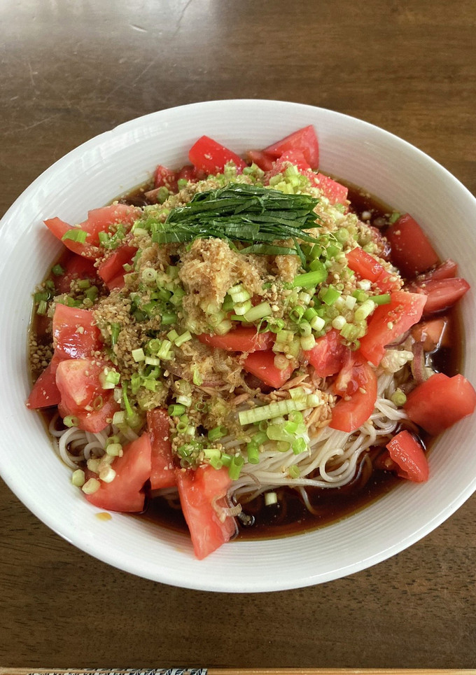 ツナとトマトのぶっかけそうめん-レシピのメイン写真