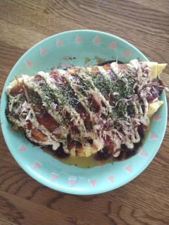 お好み焼き風オムレツ〜納豆入り〜-レシピのメイン写真