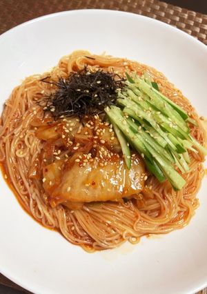 ピリ辛混ぜ素麺-レシピのメイン写真