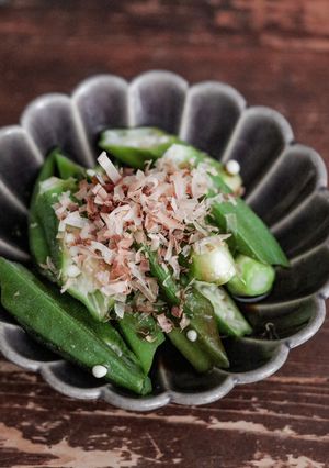 レンジで簡単!オクラのポン酢お浸し-レシピのメイン写真