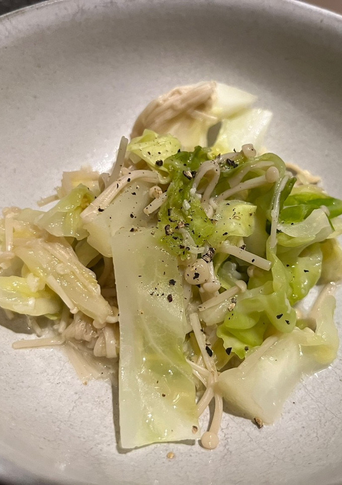 キャベツとエノキと白ネギの塩麹煮-レシピのメイン写真