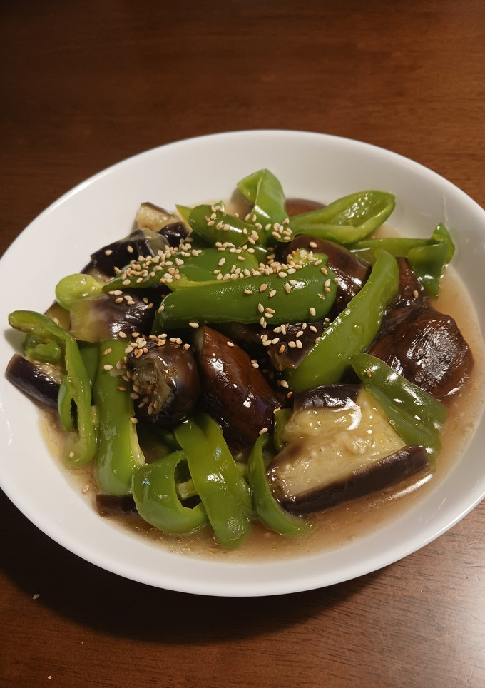 茄子とピーマンの白だし炒め-レシピのメイン写真