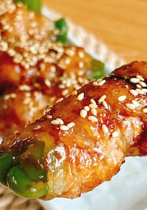 ポン酢で味付け☆肉巻きピーマン-レシピのメイン写真