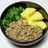 鶏そぼろ小松菜卵焼きの三色丼