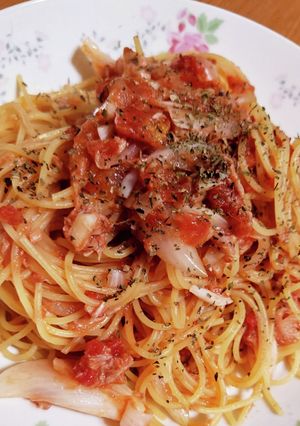 ☆節約に✩トマト缶とツナ缶で作るパスタ✩-レシピのメイン写真