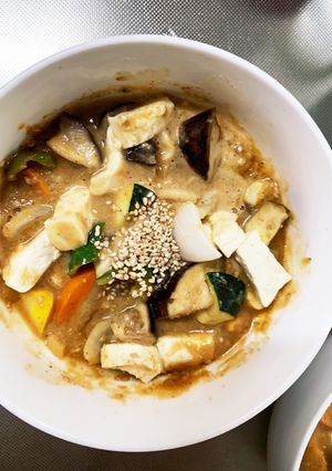 肉無豆腐簡単レモン味噌すき焼き味野菜炒め-レシピのメイン写真