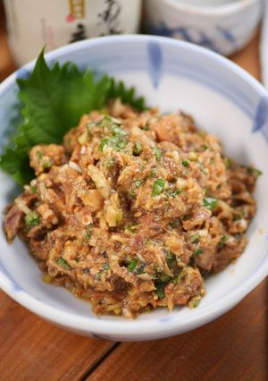 鯖缶(味噌煮)の美味しい食べ方☆なめろう-レシピのメイン写真