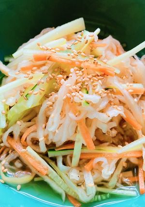 切り干し大根の3色酢の物　砂糖なし-レシピのメイン写真