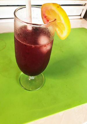 リンゴ酢とブルーベリーのダイエットソーダ-レシピのメイン写真