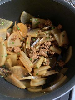 大根とひき肉炒め-レシピのメイン写真