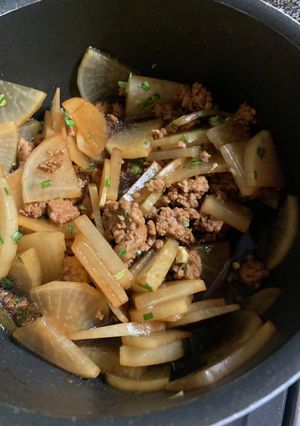 大根とひき肉炒め-レシピのメイン写真