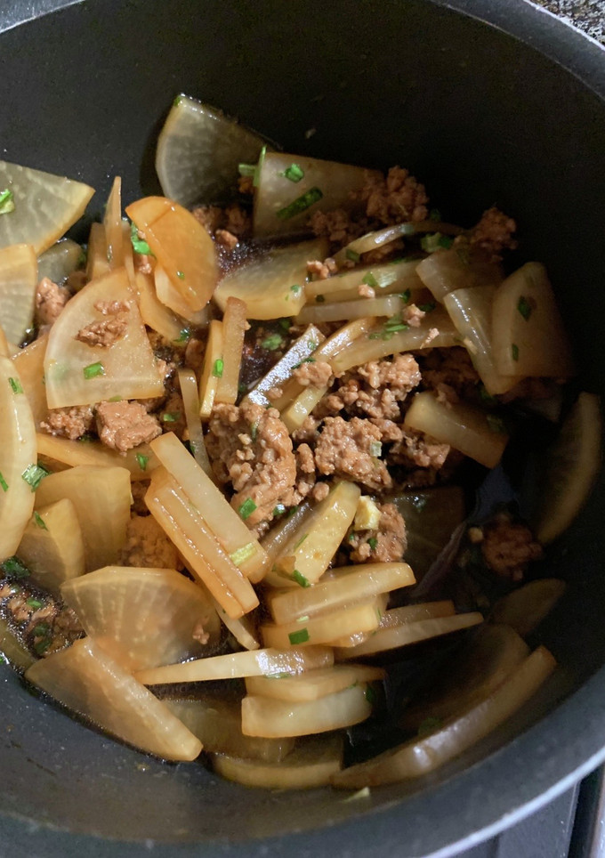 大根とひき肉炒め-レシピのメイン写真