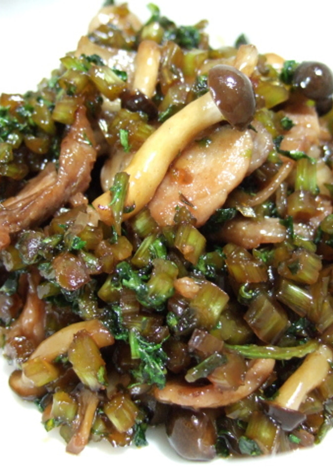大根菜としめじと豚肉の甘辛炒め煮-レシピのメイン写真