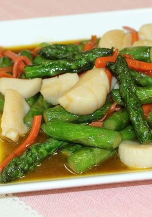 アスパラとホタテの中華炒め-レシピのメイン写真