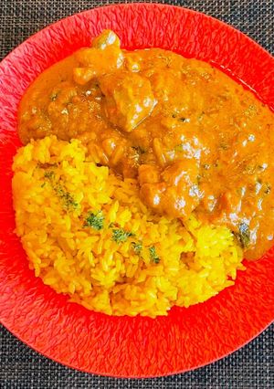 バターチキンカレーとターメリックライス③-レシピのメイン写真