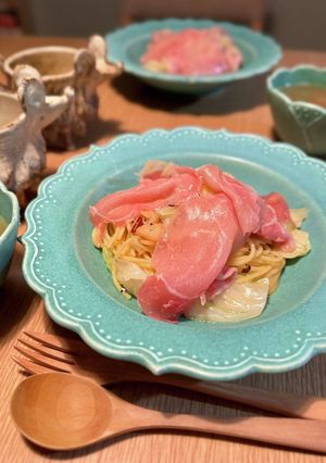 生ハムキャベツのペペロンチーノ♩-レシピのメイン写真