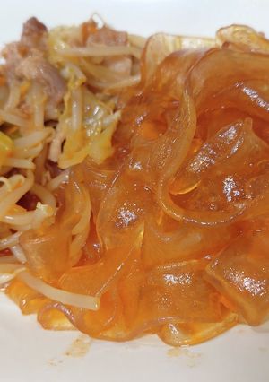 平太春雨(東北大拉皮)のピリ辛野菜炒め-レシピのメイン写真