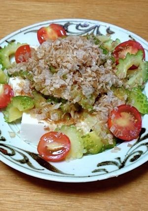 ゴーヤと豆腐のサラダ-レシピのメイン写真