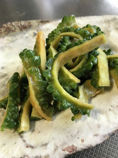 干しゴーヤの簡単漬け物-レシピのメイン写真