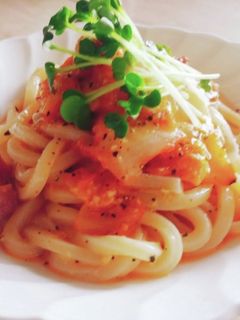 5分で♪キムチうどん☆キムチ炒め風-レシピのメイン写真