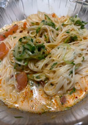 食べるラー油と豆乳のそうめん-レシピのメイン写真