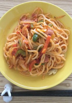 うどんナポリタン-レシピのメイン写真