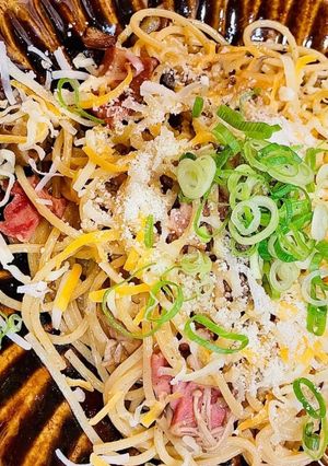 濃厚ダブルチーズ醤油パスタ-レシピのメイン写真