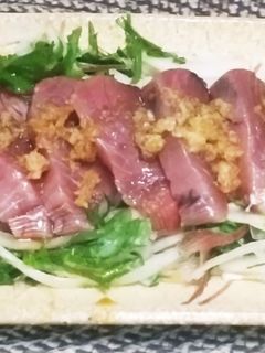 カツオのたたき風刺し身-レシピのメイン写真
