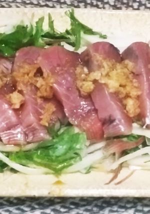 カツオのたたき風刺し身-レシピのメイン写真